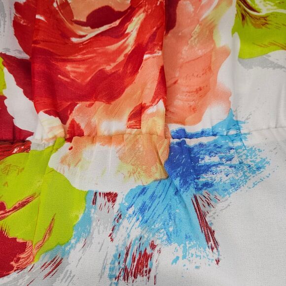 Nue Options Womens Blouse Multi-Color Size Large 100% Polyester Stretch Pullover - Picture 11 of 12